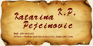 Katarina Pejčinović vizit kartica